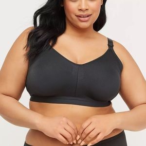 CACIQUE Plus Size Nursing Bra 18/20 -Black